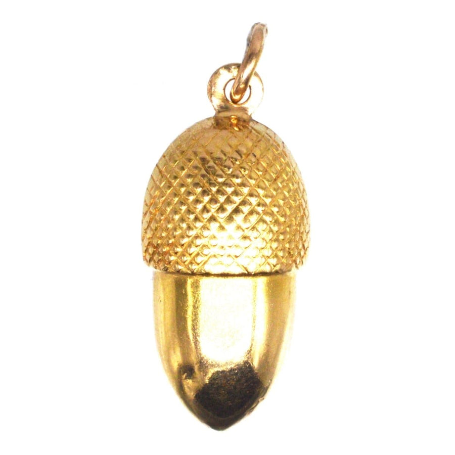 Vintage 9ct Gold Acorn Charm / Pendant | Parkin and Gerrish | Antique & Vintage Jewellery
