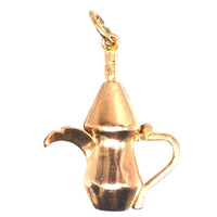 Vintage 9ct Gold Charm of a Middle Eastern Dallah Arabic Coffee Pot | Parkin and Gerrish (UK)