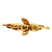 Vintage 9ct Gold Valentine Angel with Horn Pendant | Parkin and Gerrish (UK)