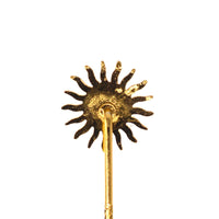 Vintage Gold Gilt Metal Face in Sun Tie Pin | Parkin and Gerrish (UK)