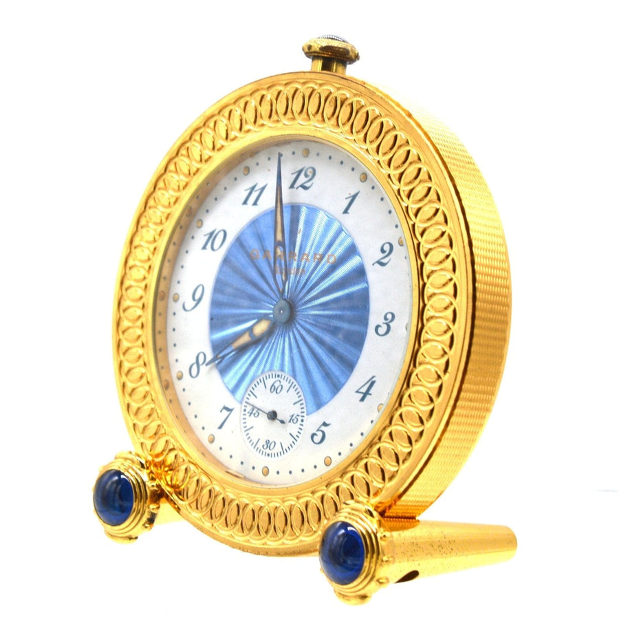 Vintage Limited Edition Travel Alarm Clock by Garrard of London in Original Box | Parkin and Gerrish | Antique & Vintage Jewellery