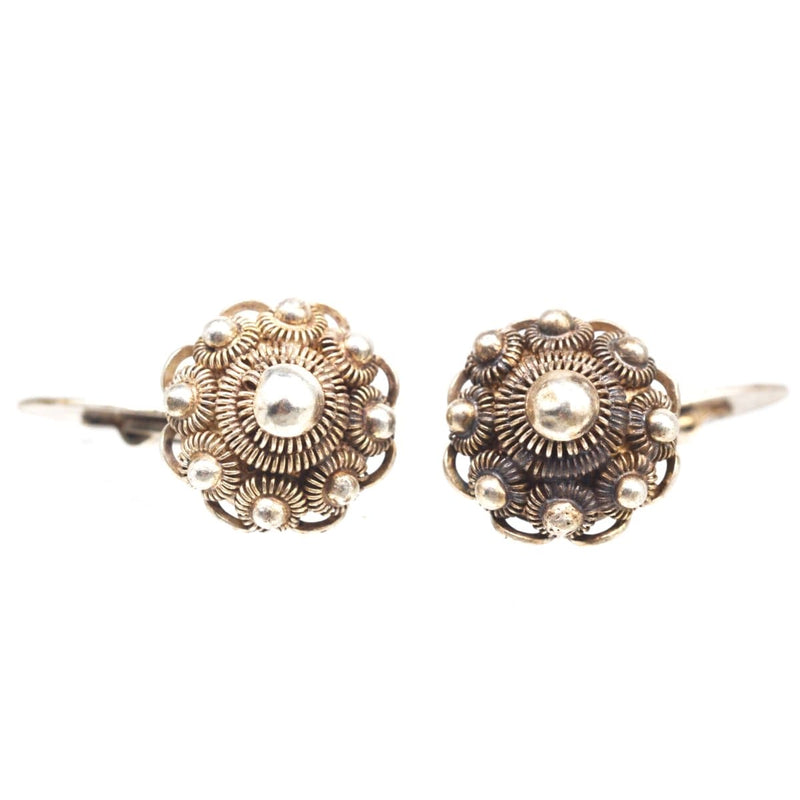 Boutons de manchette hollandais vintage en argent Zeeuwse Knoop