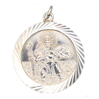 Vintage Silver Saint Christopher Round Pendant | Parkin and Gerrish (UK)