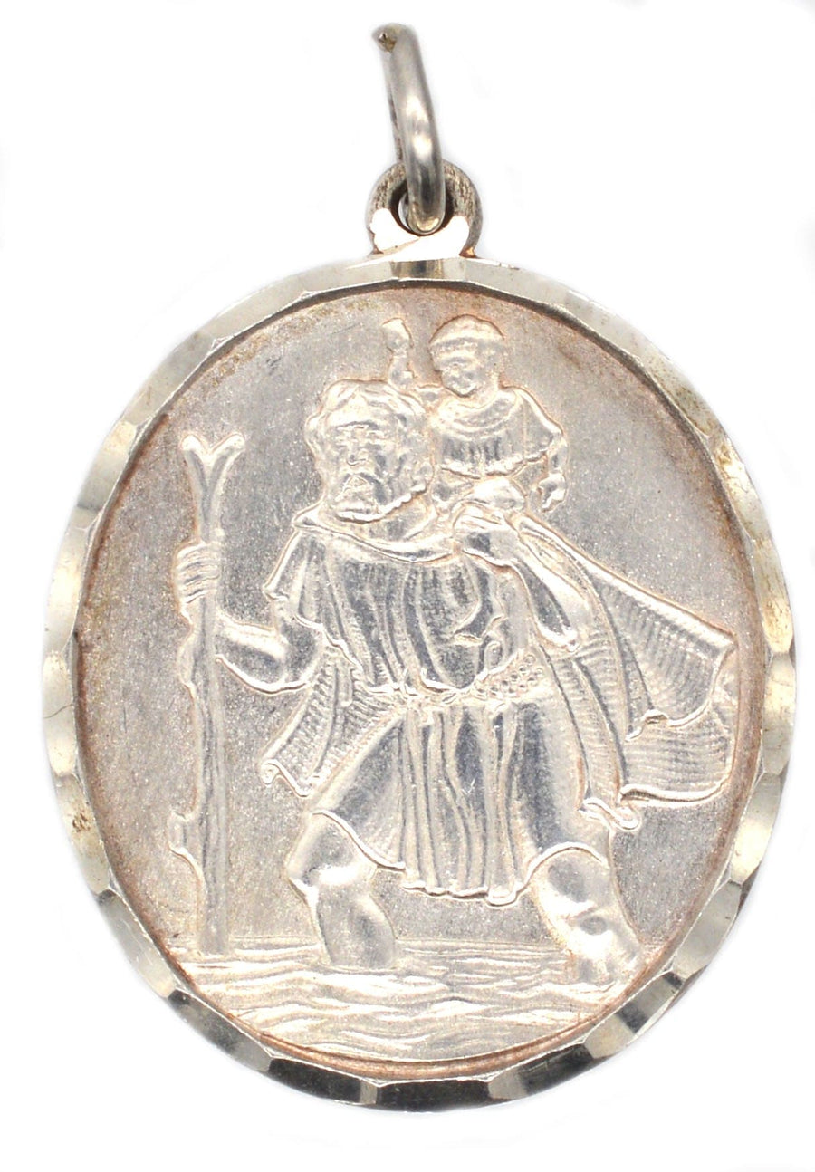 Vintage Silver St Christopher Pendant | Parkin and Gerrish | Antique & Vintage Jewellery