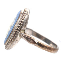 Vintage Silver Wedgwood Plaque Ring of Diana the Huntress | Parkin and Gerrish (UK)